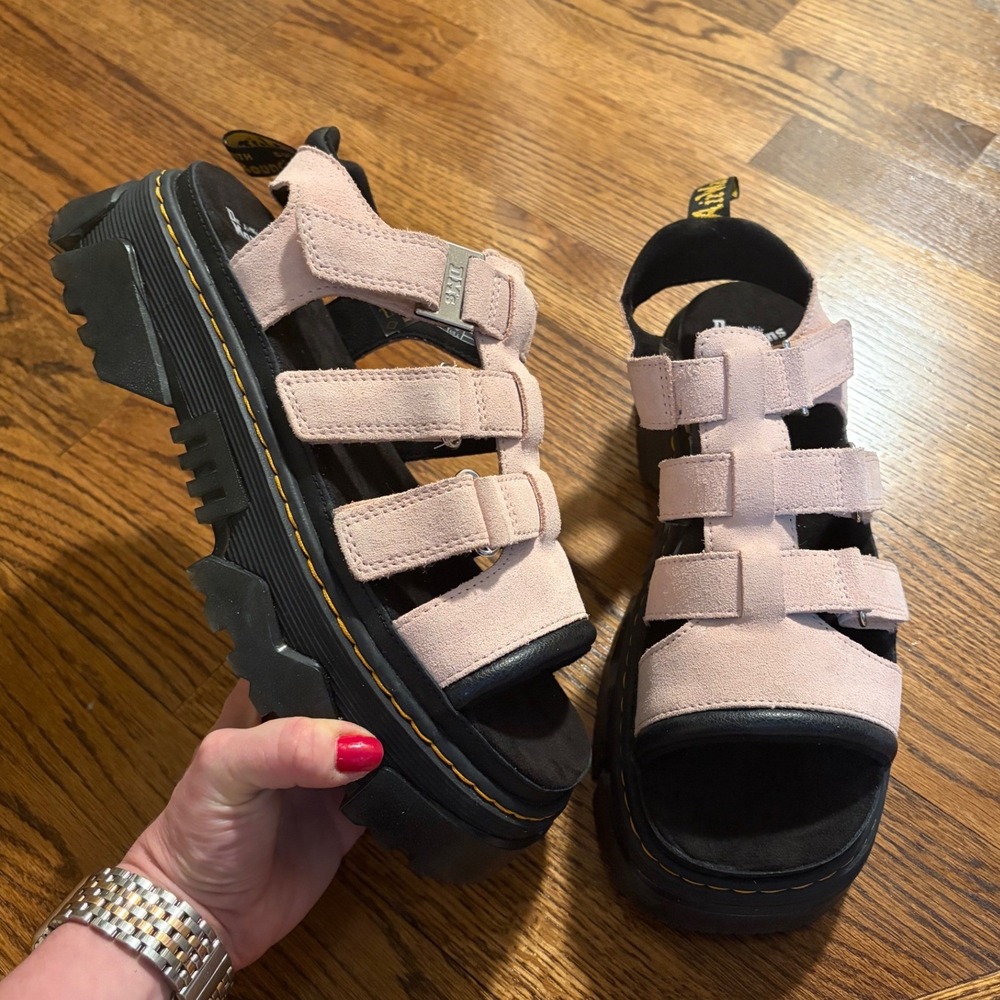 Dr. Martens | Mattison 3 Strap Sandals Platform Powder Pink Women's Sz 10